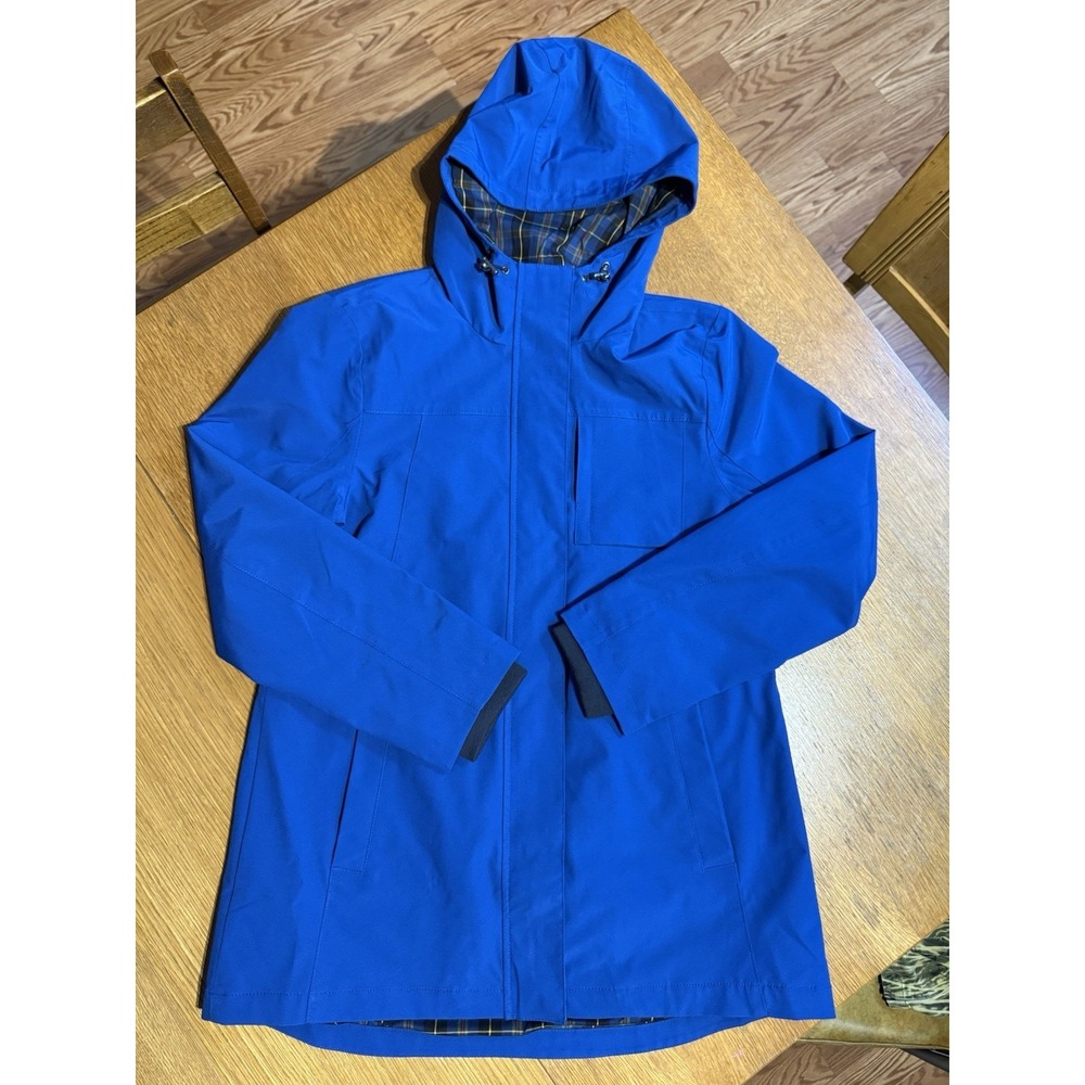 Pendleton Rain Shell Jacket Mens M Blue Hooded‎ Zip Pocket Outdoor